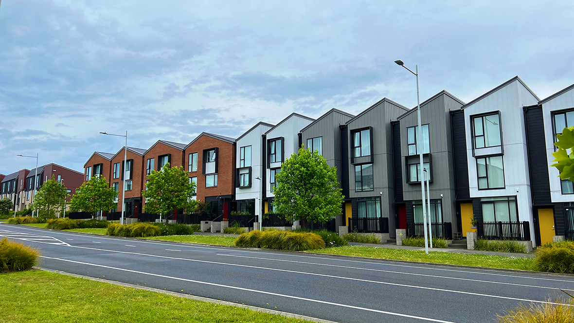 A row of NZ townhouses. An ideal application for continuous extraction.