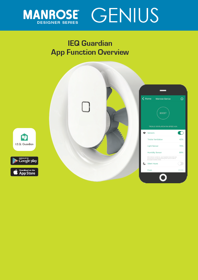 Manrose Genius IEQ Guardian App Manual